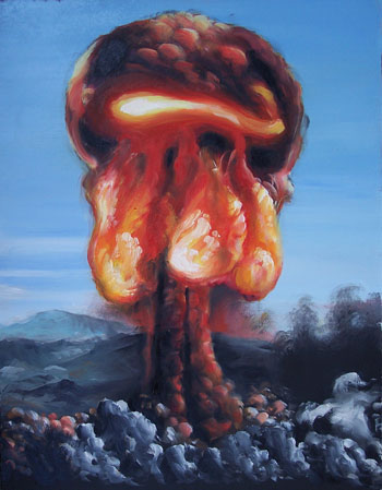 350x449 Looking For Unique Art Galleries Mushroom Cloud - Mushroom Cloud Painting