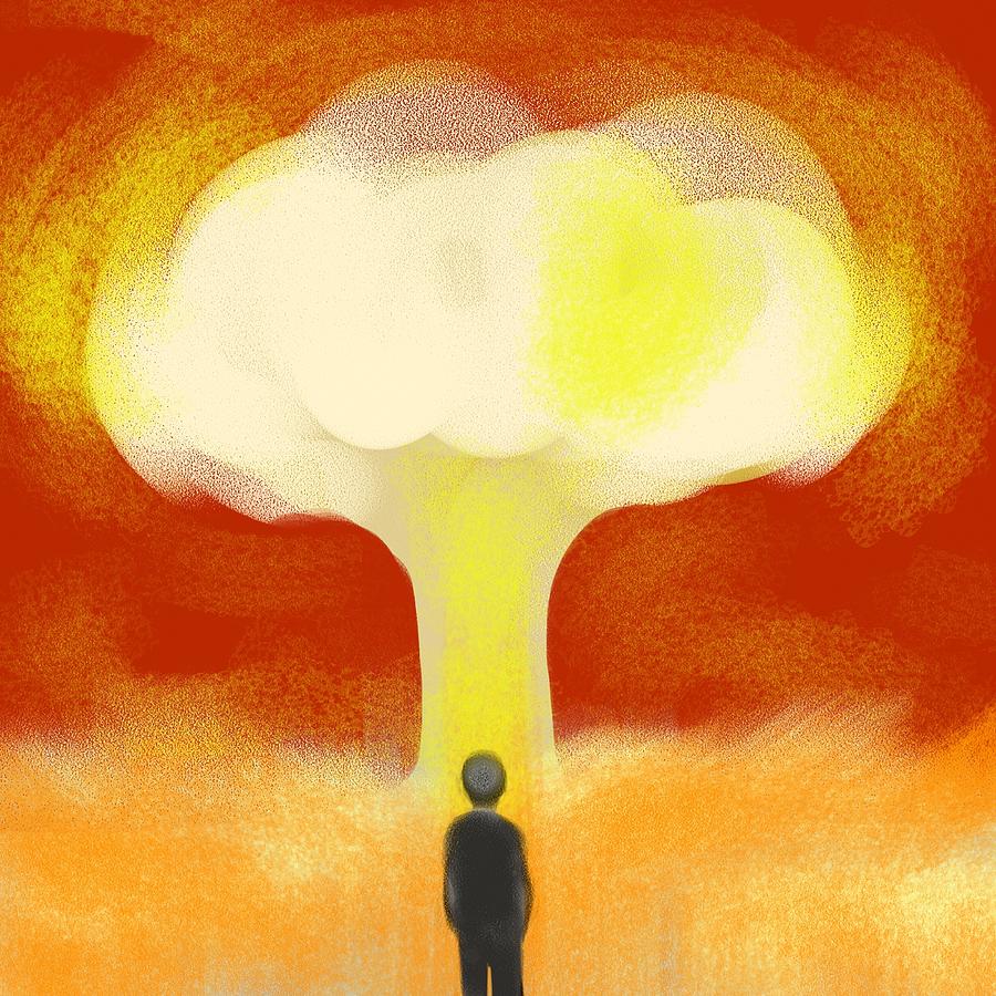 900x900 Mushroom Cloud Drawings Fine Art America - Mushroom Cloud Painting