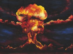 250x187 Mushroom Cloud Paintings - Mushroom Cloud Painting
