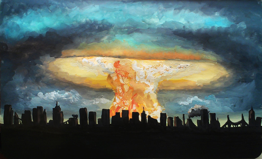1024x623 Mushroom Cloud By Siberianbearok - Mushroom Cloud Painting