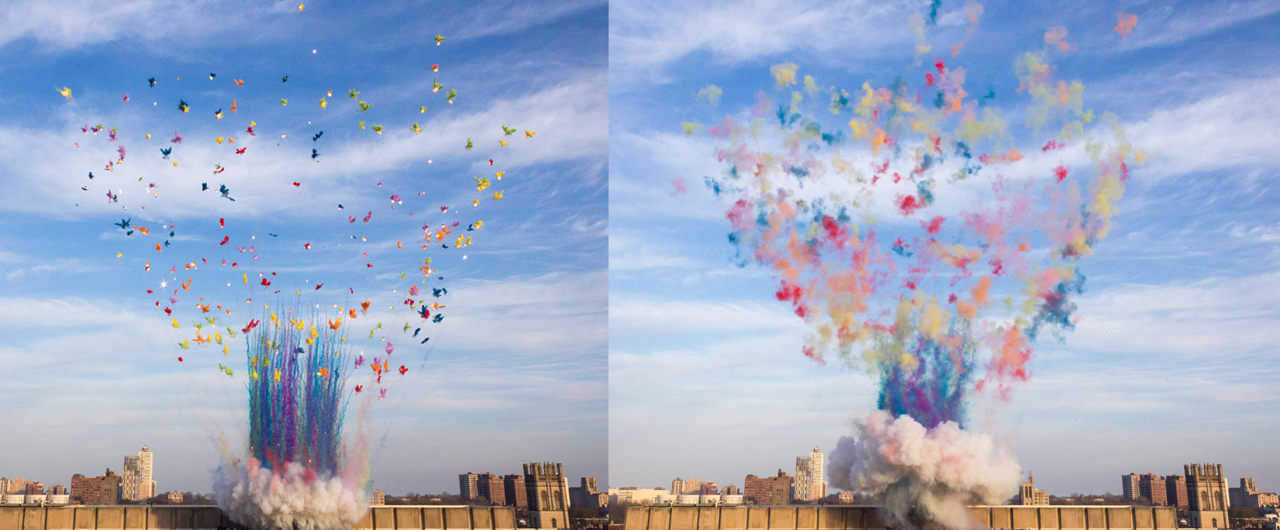 1800x745 Cai Guo Qiang Explodes - Mushroom Cloud Painting