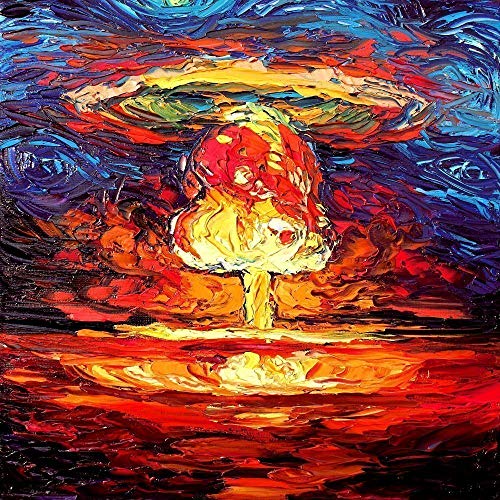 500x500 Nuclear Explosion Art - Mushroom Cloud Painting
