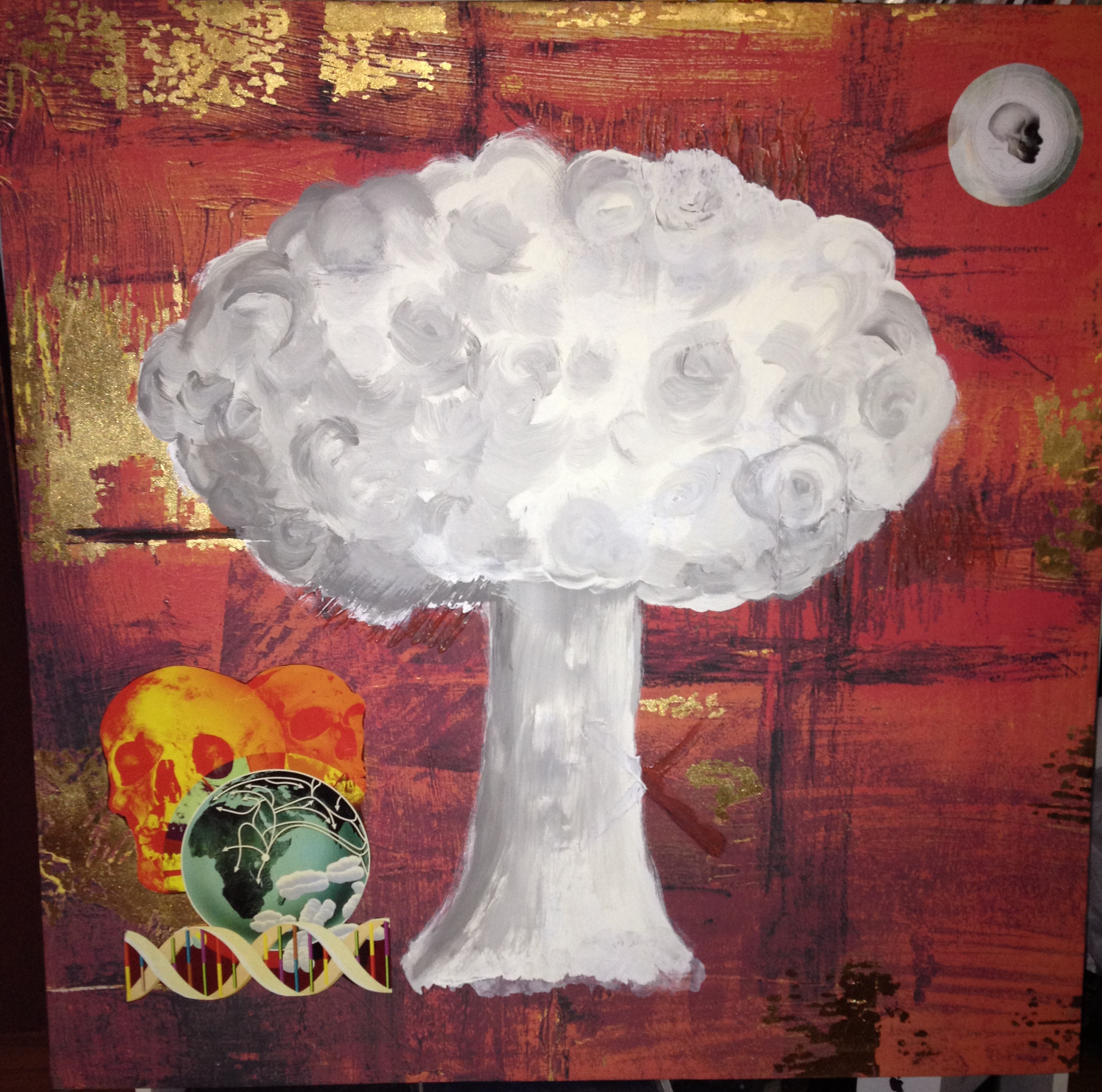 2422x2399 Mushroom Cloud Painting Fallout Girl's Blog - Mushroom Cloud Painting