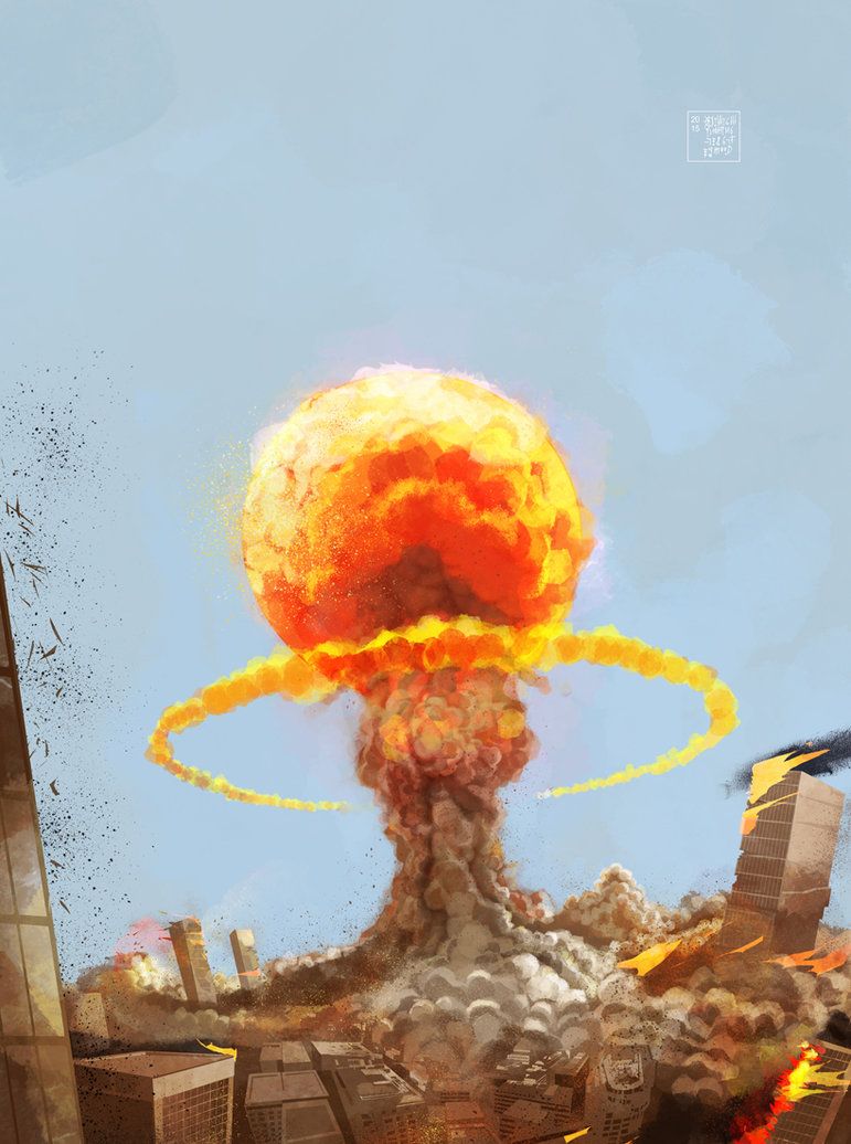 771x1036 Mushrooms Cloud A Format By Warwickfraser Coombe - Mushroom Cloud Painting
