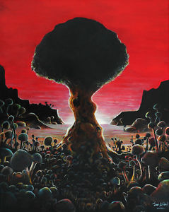 239x300 Atomic Bonsai' Limited Signed Print Painting Art Mushroom Cloud - Mushroom Cloud Painting