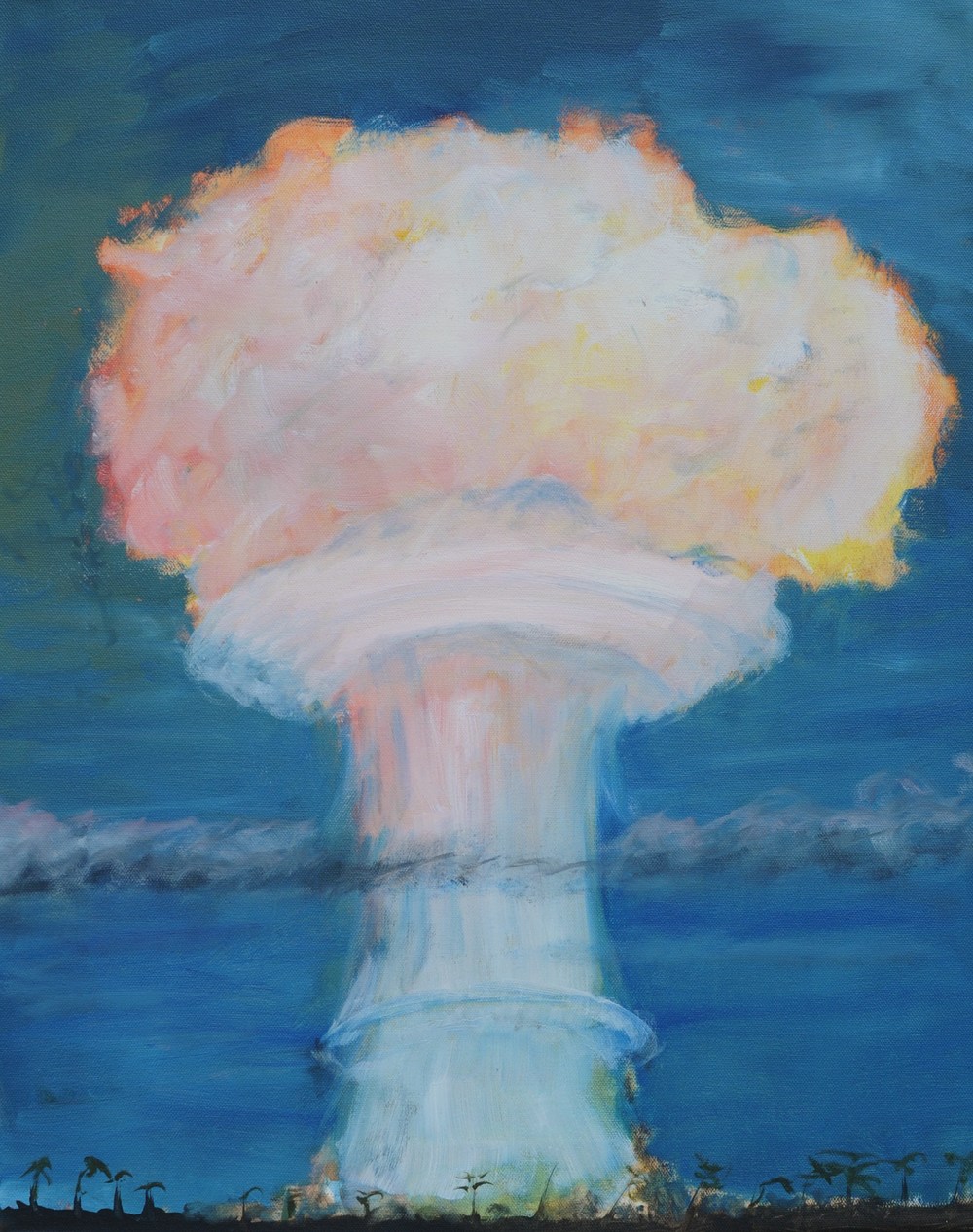 1000x1266 Atomic Nick Fielder - Mushroom Cloud Painting