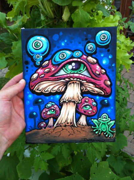 448x600 50 Paintings Day 7 Of 50 - Mushroom Painting