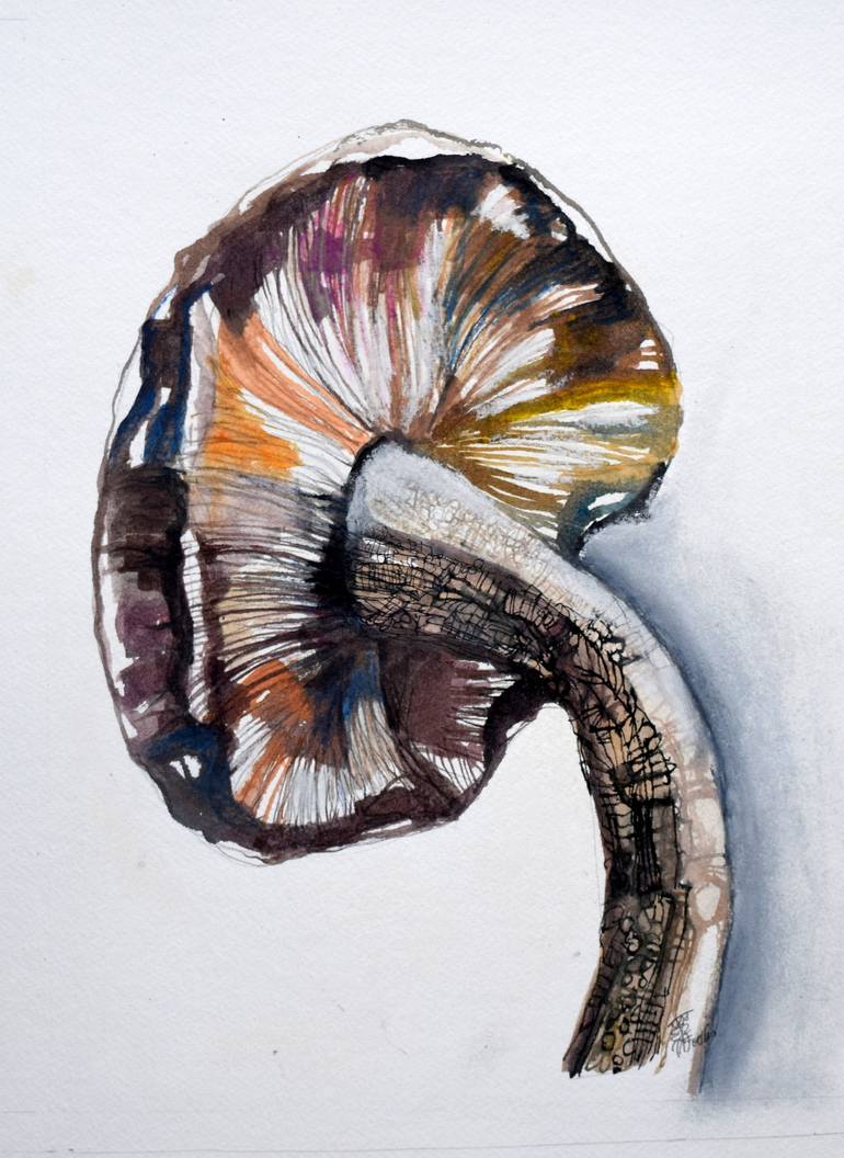 770x1056 Saatchi Art Still Life Of Mushroom Painting By Jo Ellis - Mushroom Painting