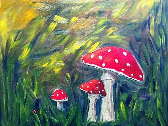 Mushroom Painting at PaintingValley.com | Explore collection of ...