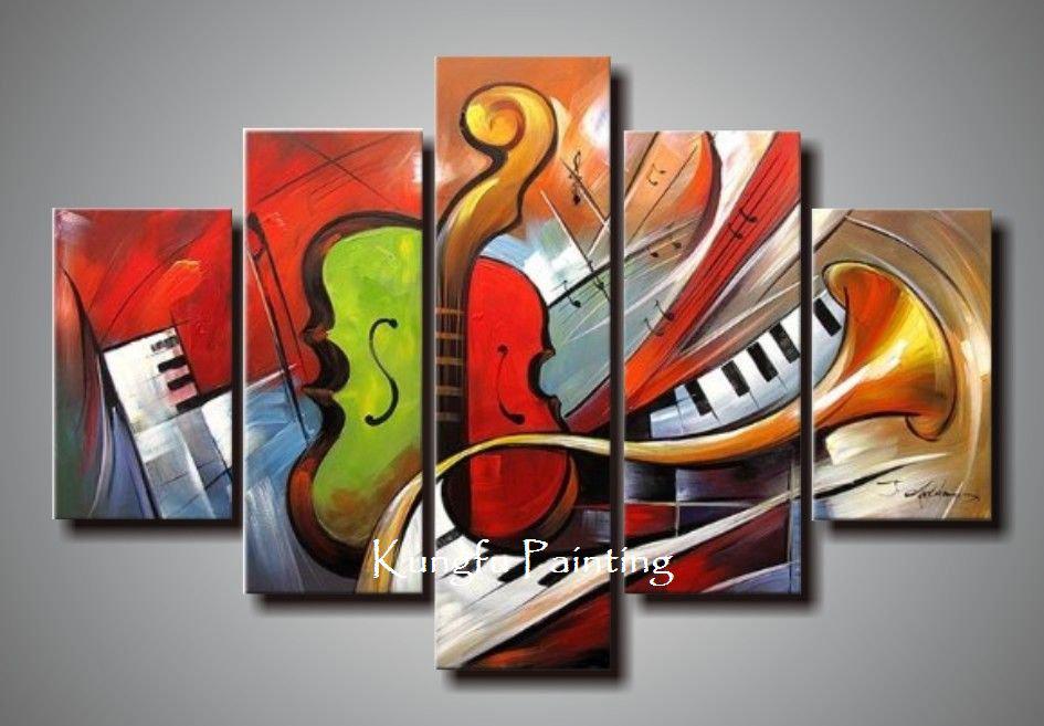 945x657 2018 Holiday Sale 100% Hand Painted Discount Abstract Music - Music Abstract Painting