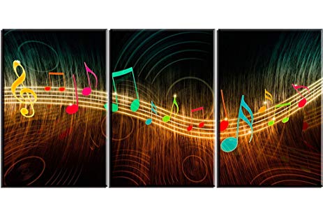 463x309 Music Wall Art For Living Room, Piy Beautiful Canvas - Music Note Canvas Painting
