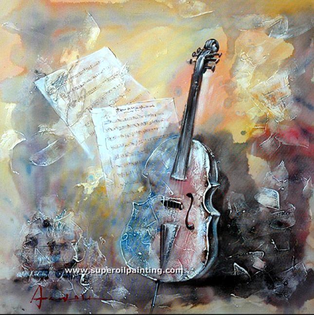 645x648 Mordern Music Instrument Oil Painting Purchasing, Souring Agent - Music Oil Painting