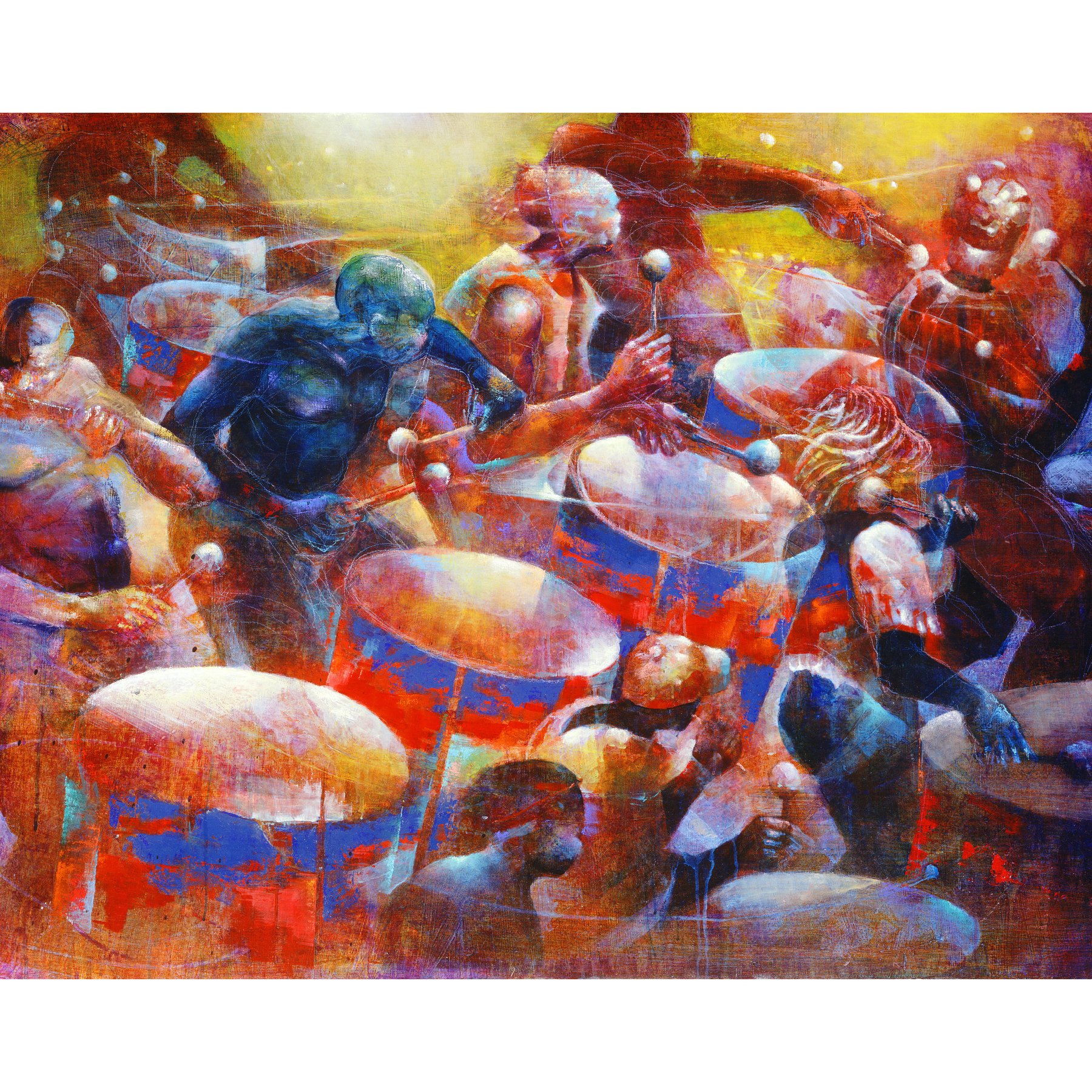 1800x1800 Musical Thunder By Paul Goodnight Goodnightart - Musical Painting