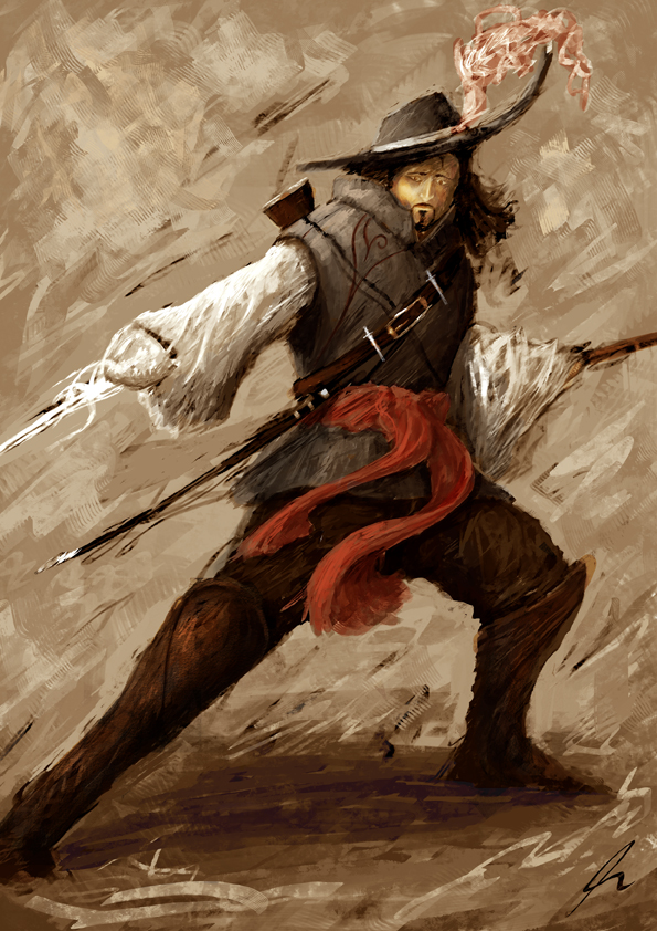 595x842 Musketeer By Matty17art - Musketeer Painting