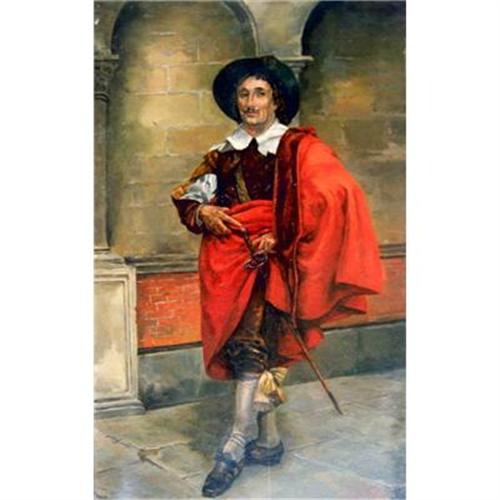 500x500 J. Hayrapetian Musketeer Original Oil Painting 1959856 - Musketeer Painting