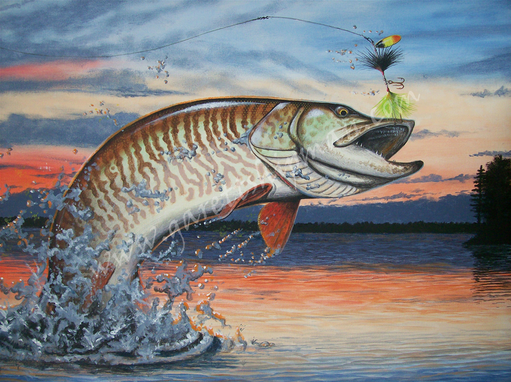 1000x749 Garett Shipman - Musky Painting