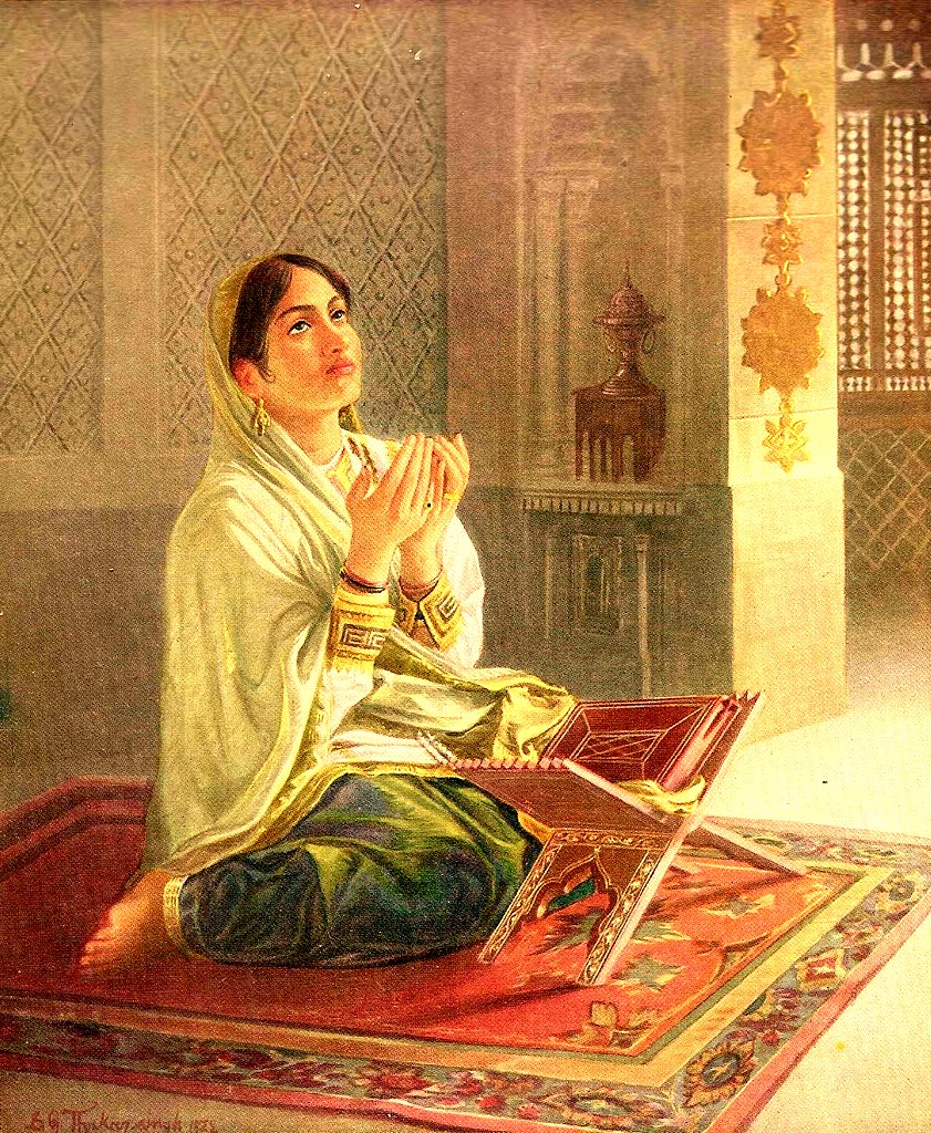 841x1024 Lutfunnisa Imtiaz - Muslim Woman Painting