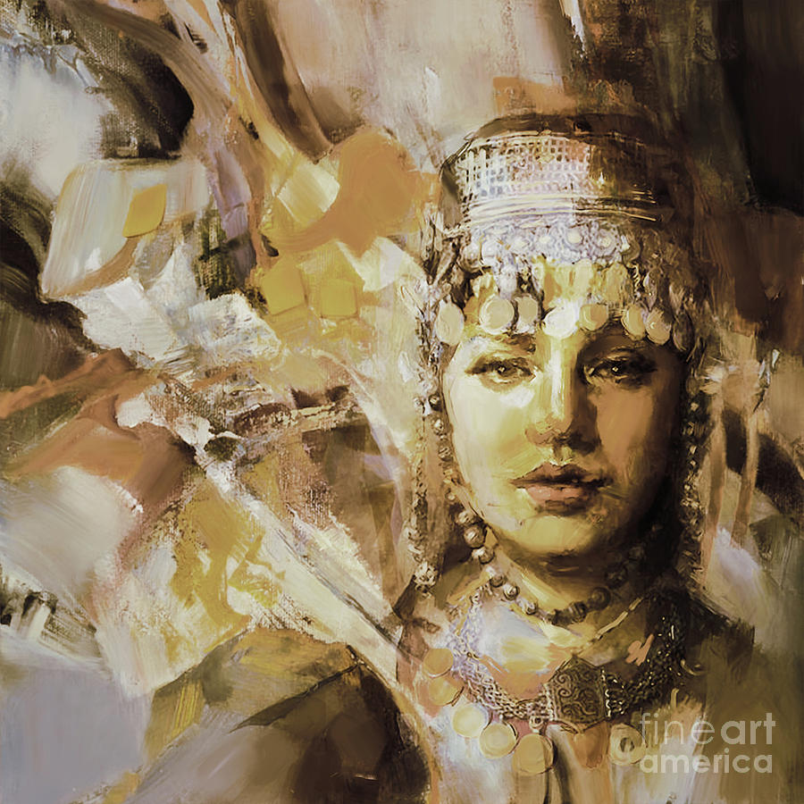 900x900 Muslim Women Paintings Fine Art America - Muslim Woman Painting