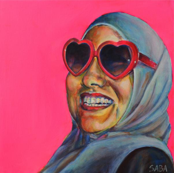 603x600 Saba Chaudhry - Muslim Woman Painting