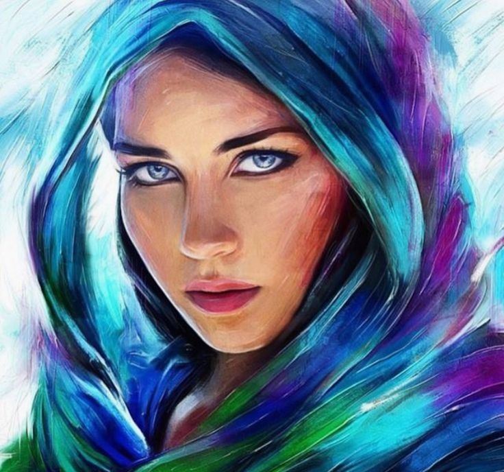 736x688 The Status Of Women - Muslim Woman Painting