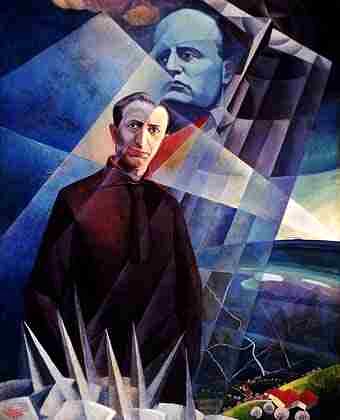 340x420 Julius Evola, Blood And Spirit Counter Currents Publishing - Mussolini Painting