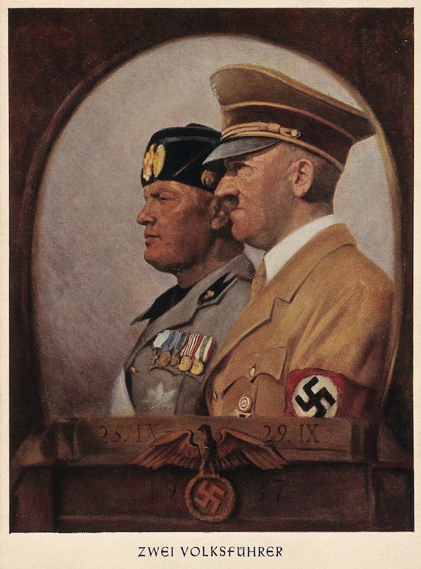 600x810 L'Arte Nei Regimi Totalitari - Mussolini Painting