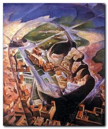 350x417 The Lost Art Of Politics Wt History Blog - Mussolini Painting