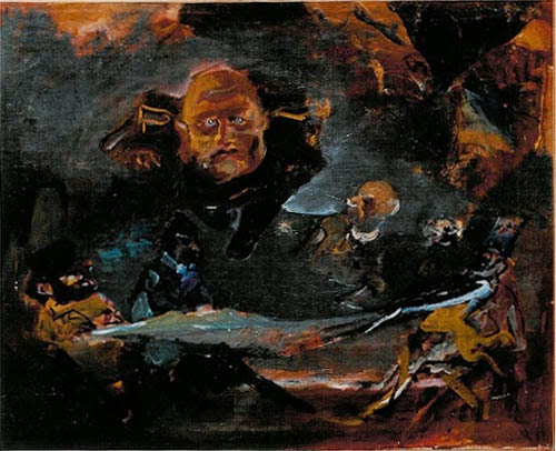 500x406 Weimar Against Mussolini - Mussolini Painting