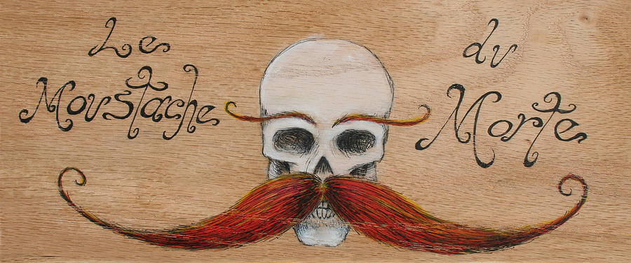 900x376 Le Mustache Du Morte Painting By Canis Canon - Mustache Painting