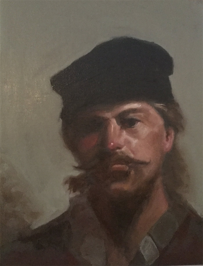 700x919 Man With A Mustache - Mustache Painting