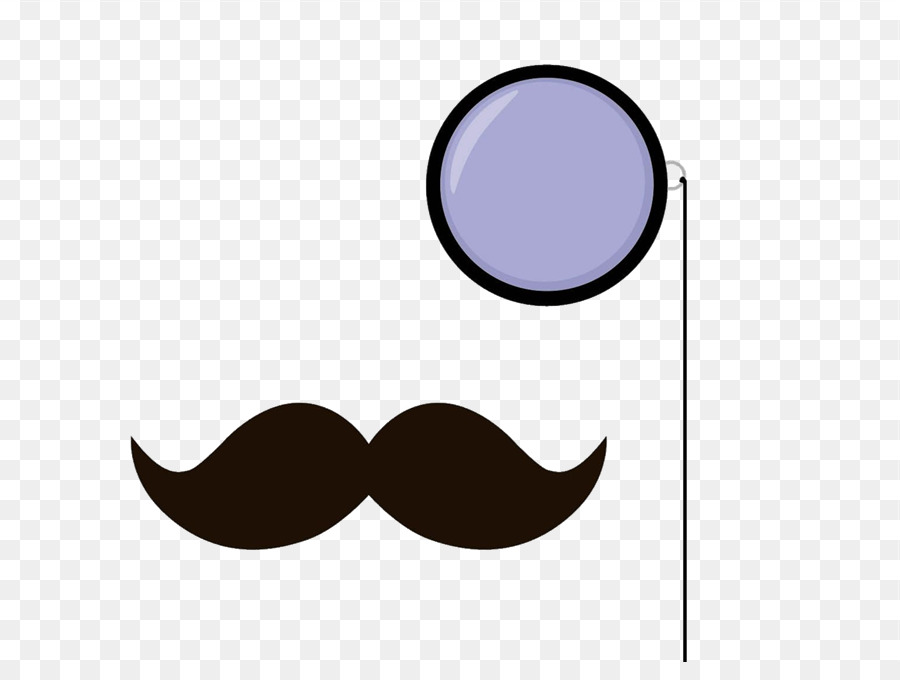 900x680 Moustache Monocle Color Clip Art - Mustache Painting