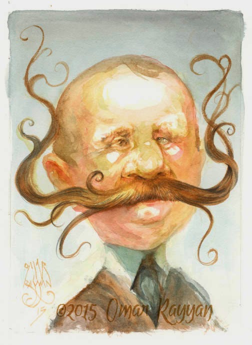 504x691 Studio Rayyan Little Paintings - Mustache Painting