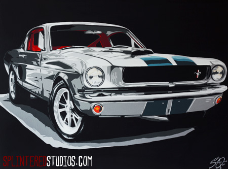 450x333 Mustang Painting - Mustang Painting