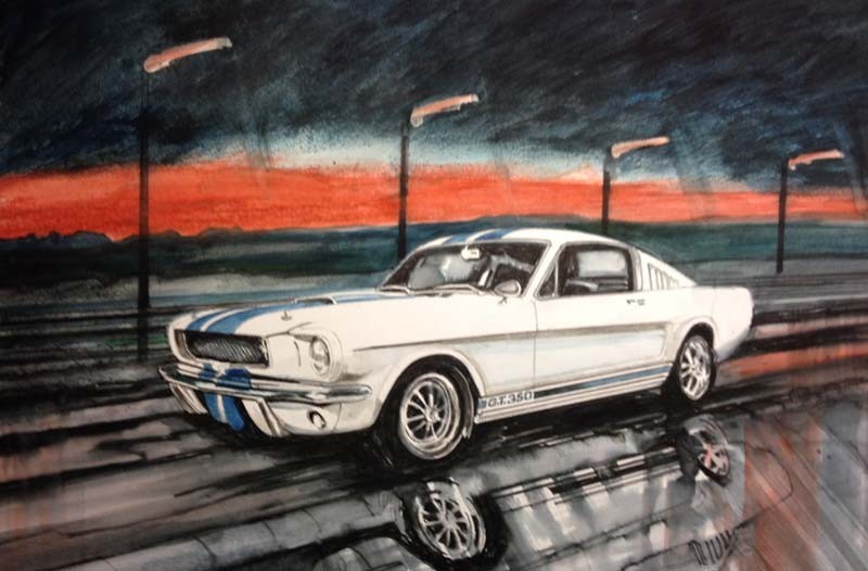 800x526 Reuben Archer Official Home Of Artist, Designer And Musician - Mustang Painting