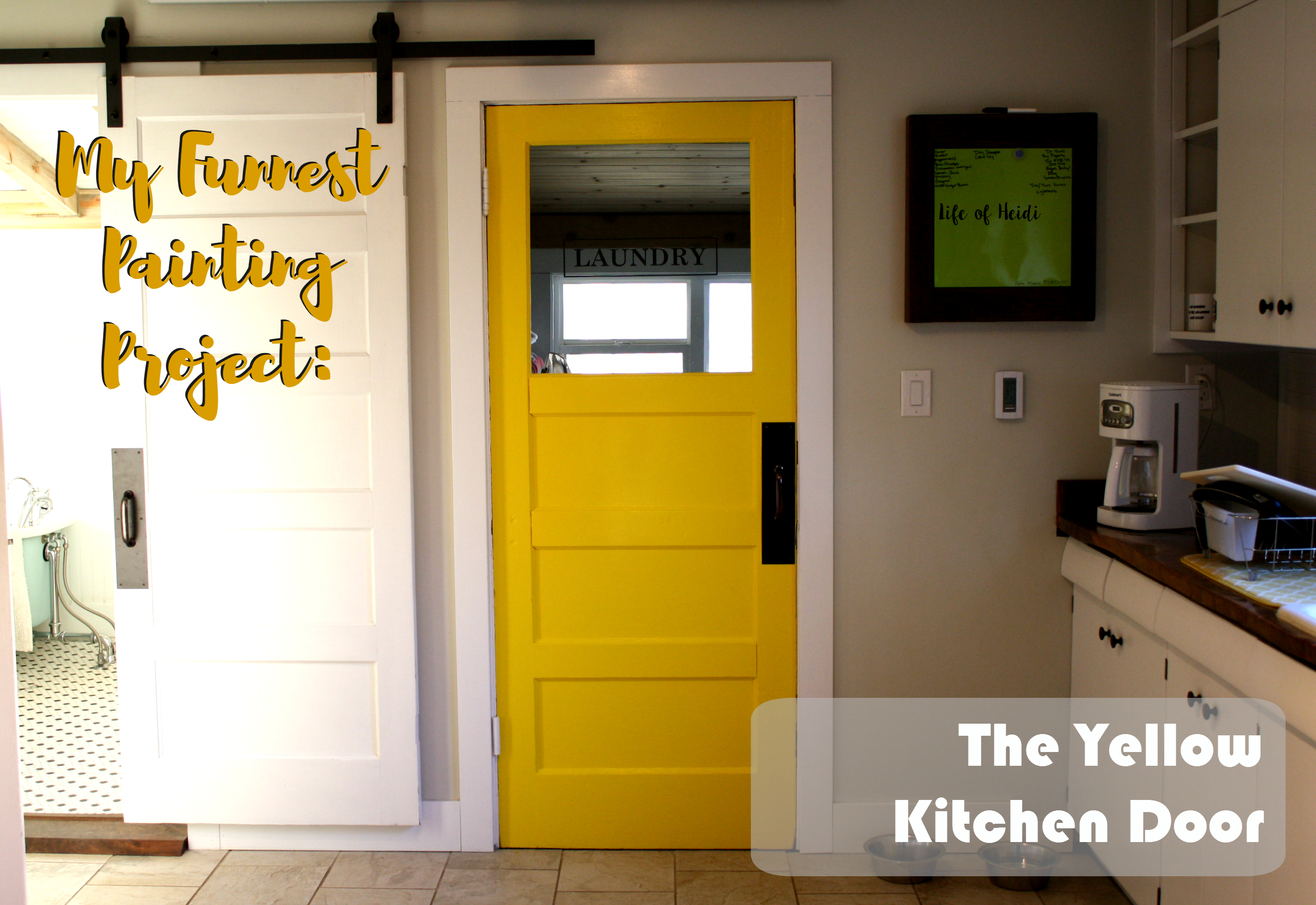 3157x2171 Mustard Yellow Kitchen Door Painting Project With Before Amp After - Mustard Yellow Painting