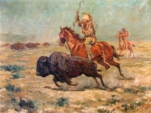 300x225 Charles Schreyvogel Reproductions For Sale 1st Art Gallery - My Bunkie Painting