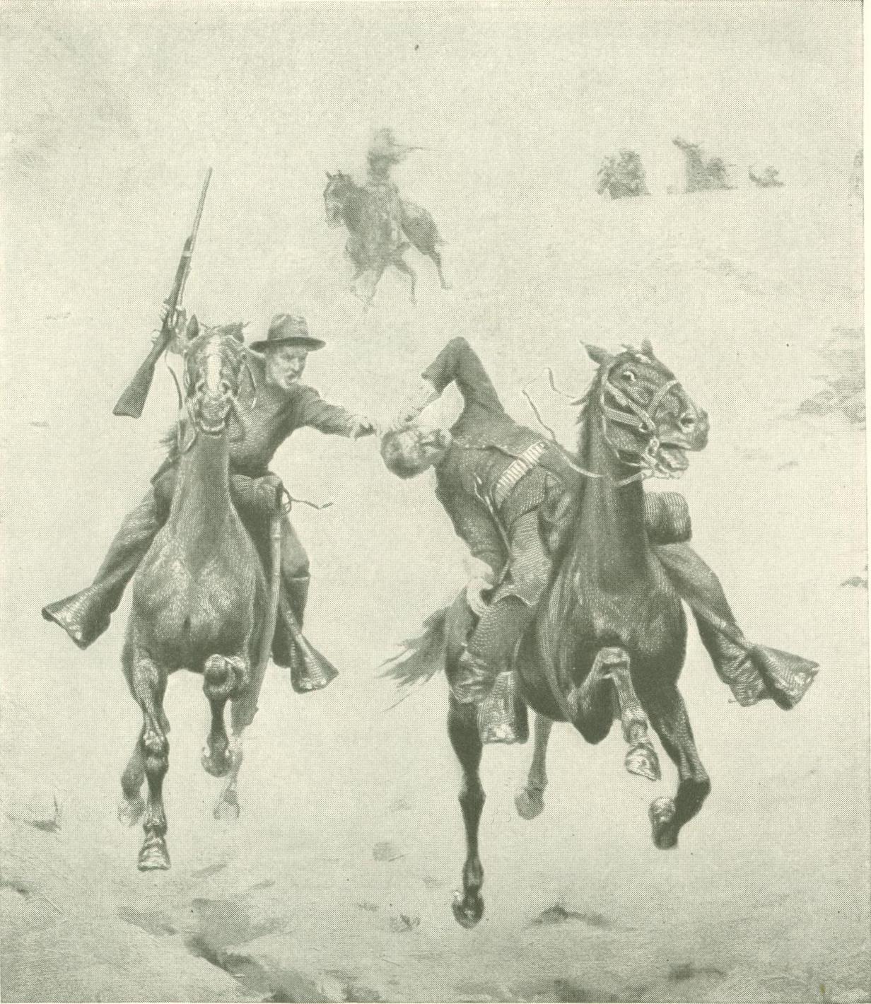 1232x1420 Digital History Project Western Artist Charles Schreyvogel - My Bunkie Painting