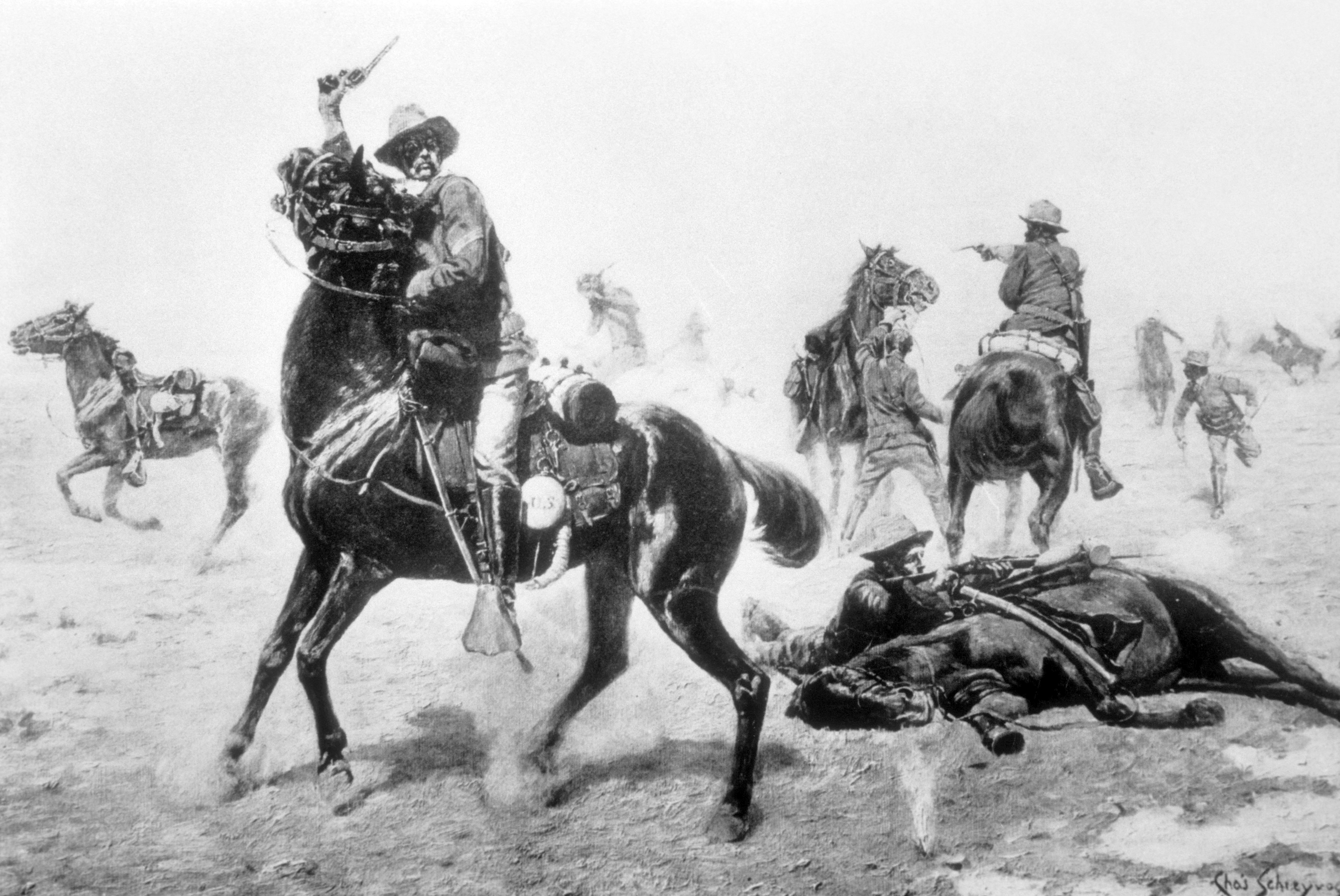 3986x2665 Charles Schreyvogel, Primary Source Of Ford's Cavalry Charges - My Bunkie Painting