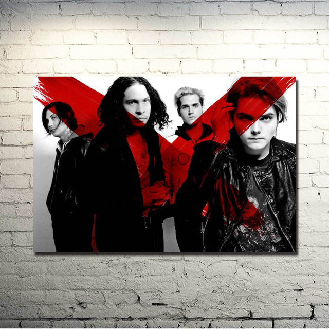 640x640 My Chemical Romance Art Silk Poster Print 13x18 24x32 Inches Music - My Chemical Romance Painting
