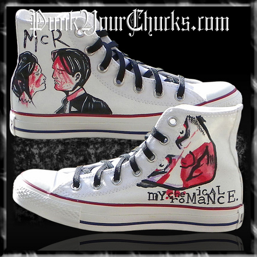 500x500 My Chemical Romance Hand Painted Custom Chucks Based - My Chemical Romance Painting