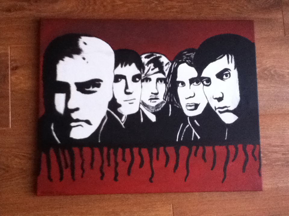 960x720 My Chemical Romance Canvas Painting By 3cheersforart - My Chemical Romance Painting