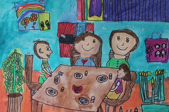 576x384 Hawai'I State Foundation On Culture And The Arts Young Artists - My Family Painting