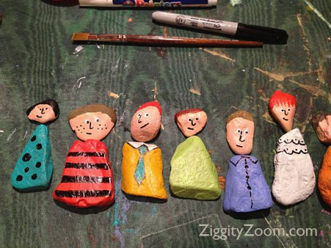 480x360 Kids Art Projects With Rocks Ziggity Zoom - My Family Painting