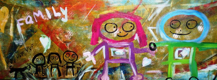 900x333 My Family Painting By Steen Moller - My Family Painting