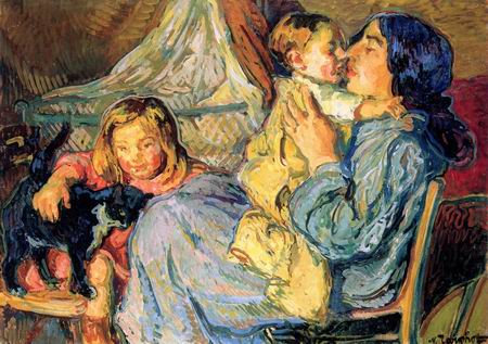 450x317 My Family Painting, Anicolas Tarkhoff Paintings Reproduction, We - My Family Painting