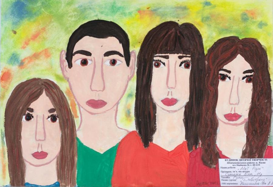 900x618 My Family. My Family. Drawings. Pictures. Drawings Ideas For Kids - My Family Painting