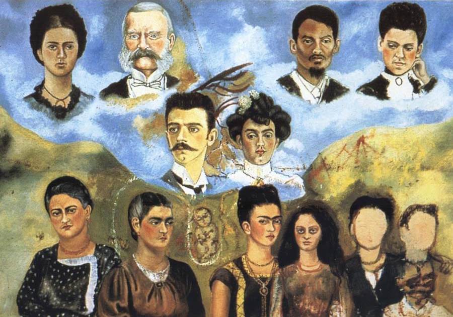 900x631 Portrait Of Frida's Family, 1950 - My Family Painting
