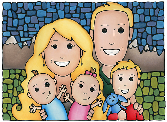 576x421 Custom Painting Options Kathy Lycka Studio - My Family Painting