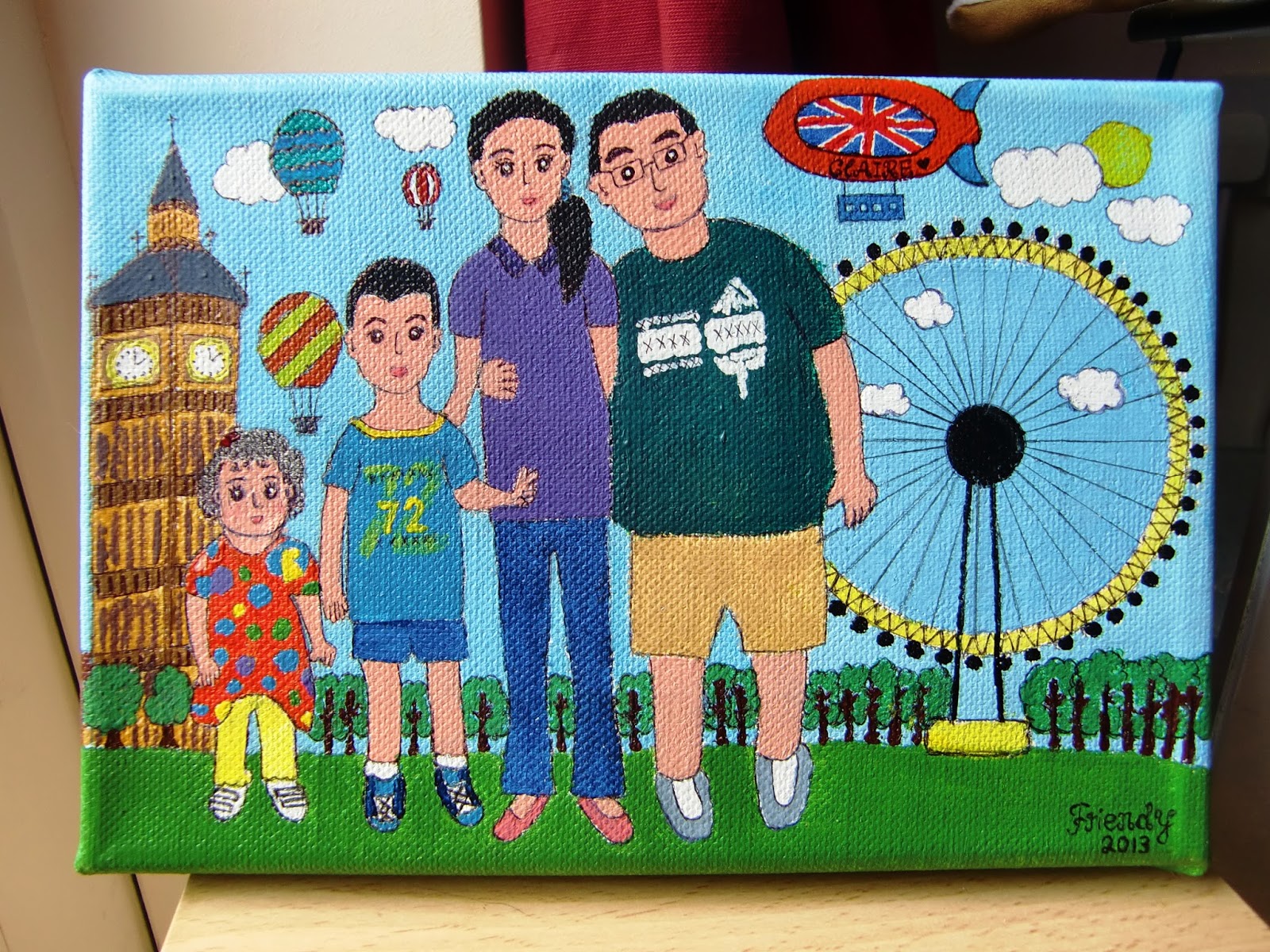 1600x1200 Friendy's Handmade Creations Bookmarks, Cards And More My - My Family Painting
