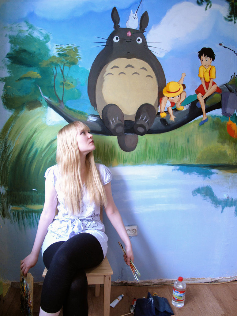 774x1032 My Neighbor Totoro By Kennienoname - My Neighbor Totoro Painting